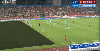 本科维奇红牌成转折点 重庆铜梁龙双响擒深圳新